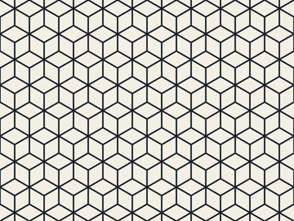 Isometric Cubes pattern tiled across a panel