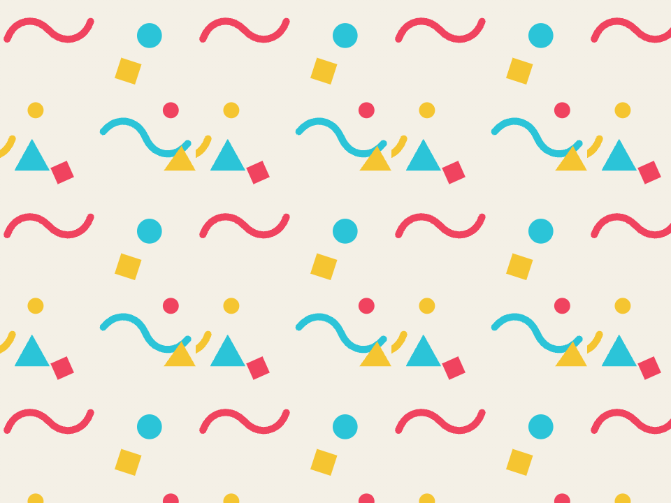 Memphis pattern tiled across a panel