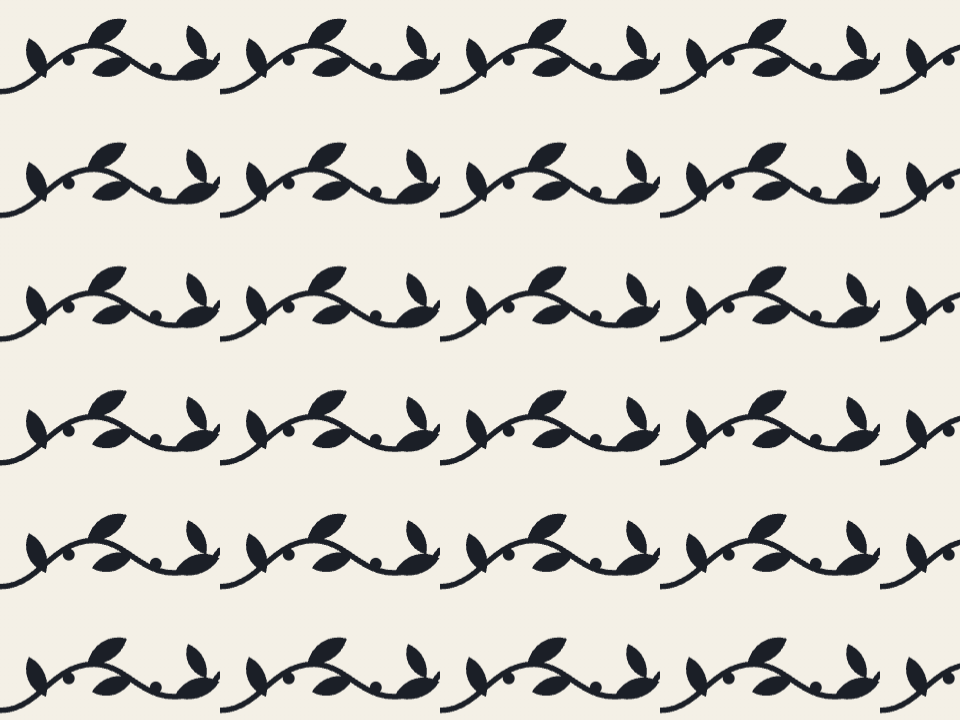 Trailing Vine pattern tiled across a panel