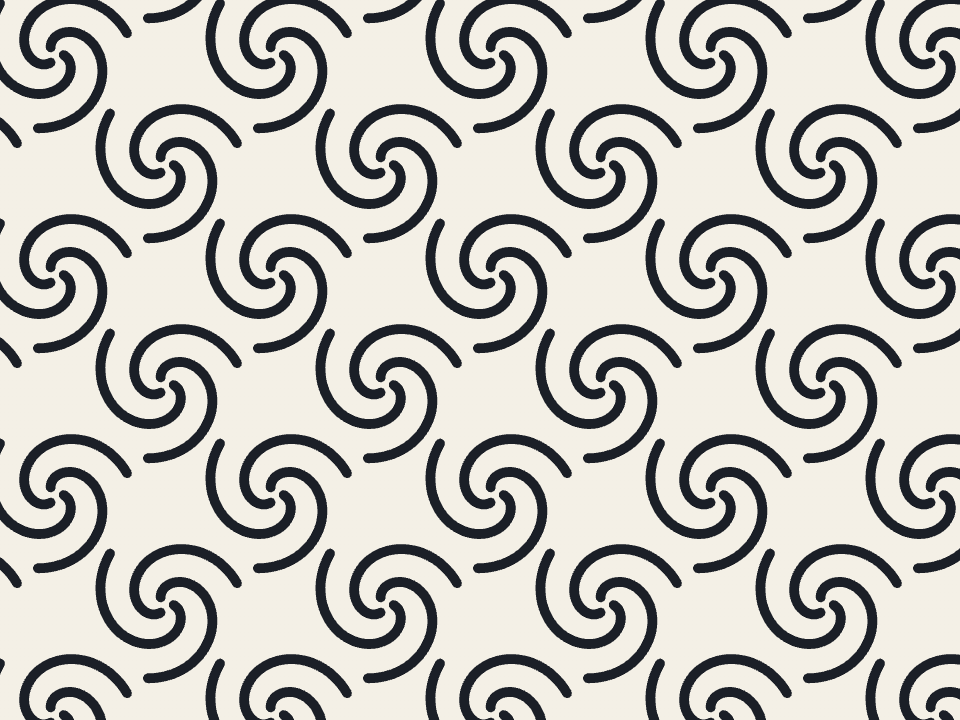Triskele pattern tiled across a panel