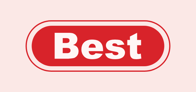Capsule graphic style applied to the word Best