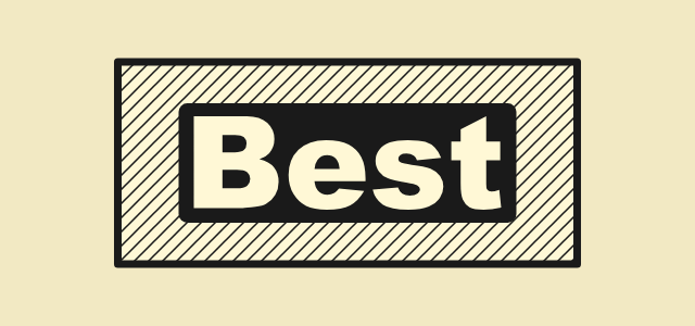Hatch Label graphic style applied to the word Best