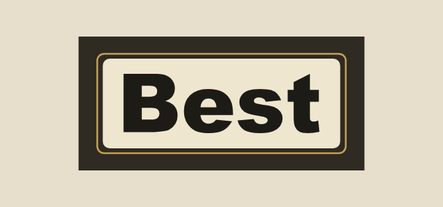 Inlay Panel graphic style applied to the word Best