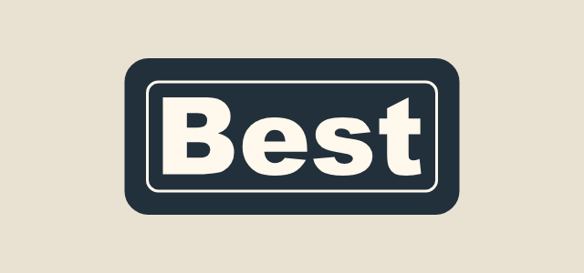 Solid Plate graphic style applied to the word Best