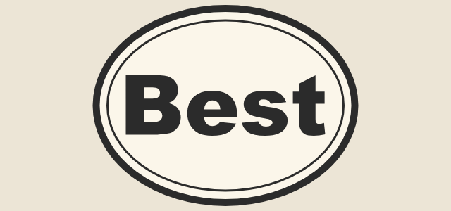 Ring Badge graphic style applied to the word Best
