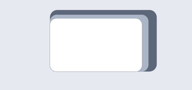 Plate Stack graphic style applied to a rounded card