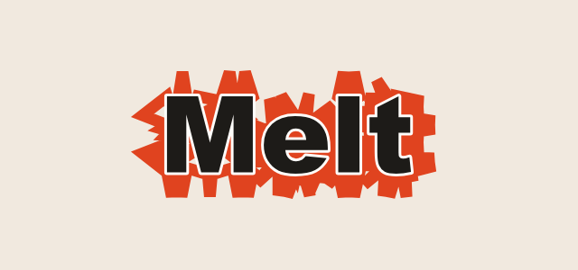 Shard Aura graphic style applied to the word Melt