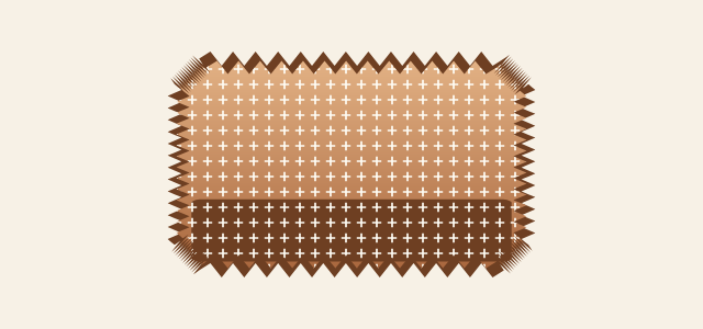 Knit Rib graphic style applied to a rounded card