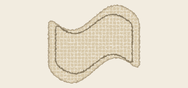 Linen Weave graphic style applied to a rounded card