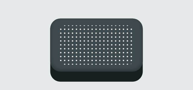 Rubber Grip graphic style applied to a rounded card
