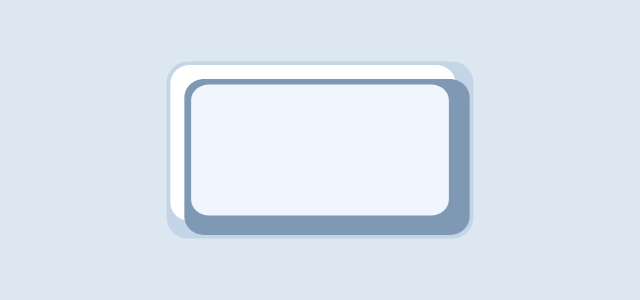 Bevelled Pane graphic style applied to a rounded card