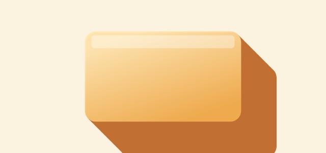 Risen Glass graphic style applied to a rounded card