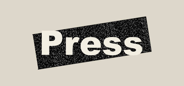 Zine Cut graphic style applied to the word Press