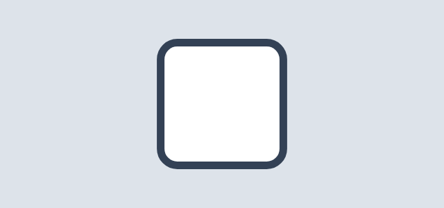 Medium Outline Tile graphic style applied to an icon shape