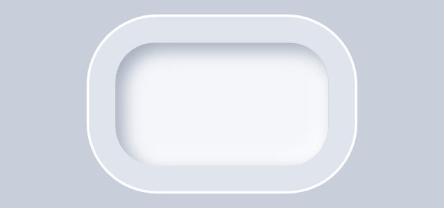 Soft Neumorphic graphic style applied to an icon shape