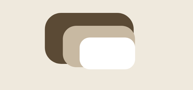 Layered Plates graphic style applied to an icon shape