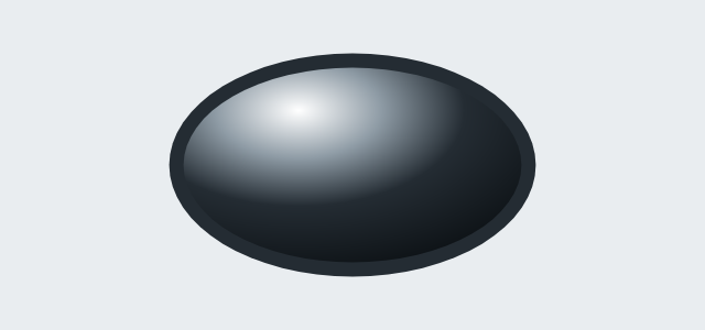 Chrome Dome graphic style applied to a rounded card