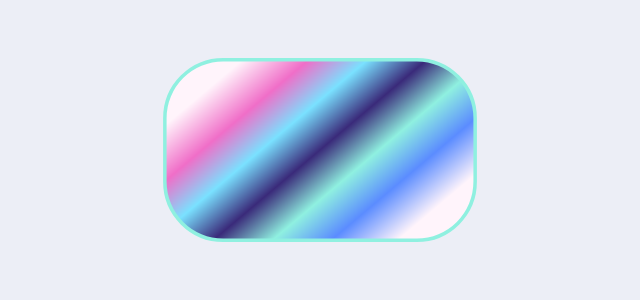 Holographic Tag graphic style applied to an icon shape