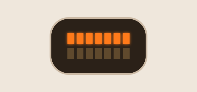 LED Panel graphic style applied to an icon shape