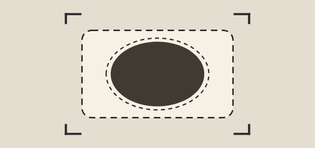 Die Line graphic style applied to a rounded card