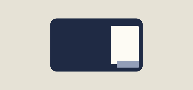 Ink Chip graphic style applied to a rounded card