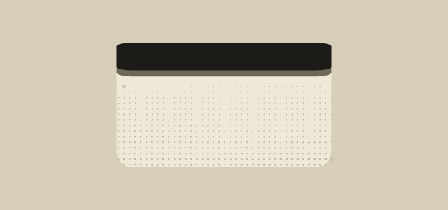 Newsprint Screen graphic style applied to a rounded card