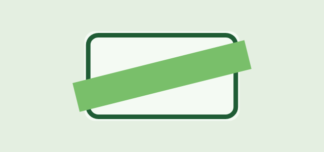 Approved Bar graphic style applied to a rounded card