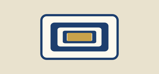 Certified Rings graphic style applied to a rounded card