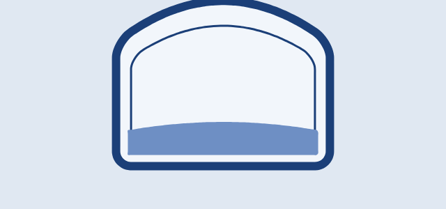 Passport Arch graphic style applied to a rounded card