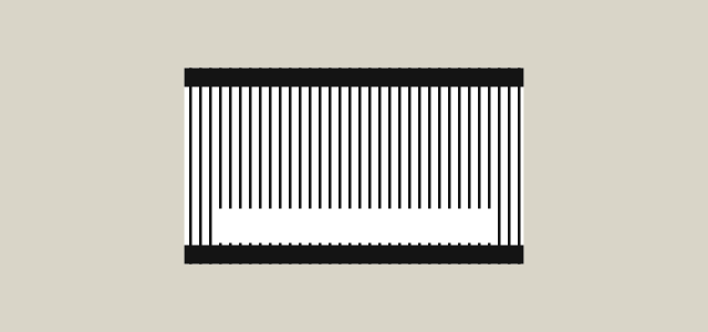 Barcode Strip graphic style applied to an icon shape